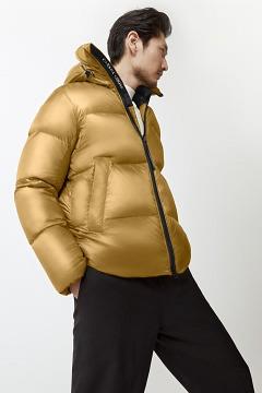 Chamarras Canada Goose Hombre Mexico - Crofton Chaqueta De Plumas Amarillos QV1382069